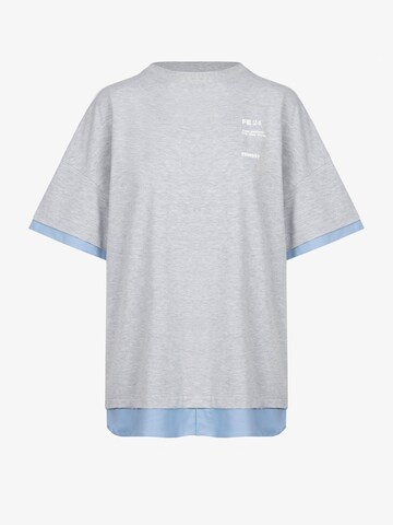T-shirt 'DUA T-SHIRT WHITE' FEMSSY en gris