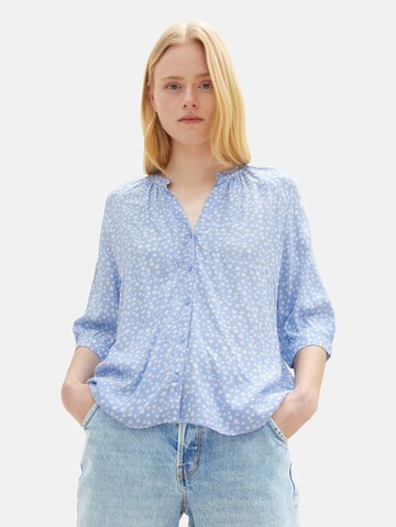 TOM TAILOR DENIM Bluse in Blau