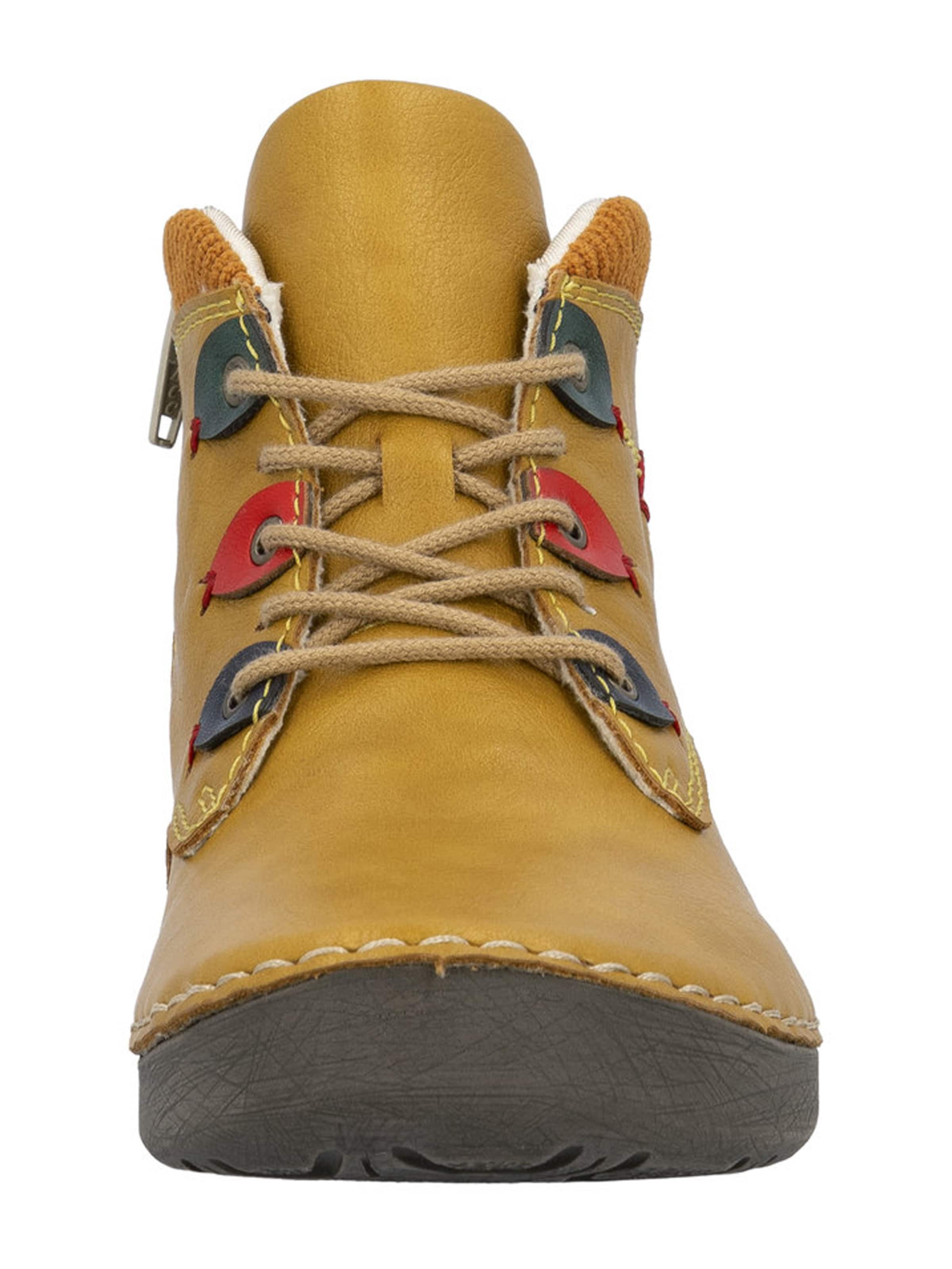 Ghete cu șireturi de la Rieker pe galben