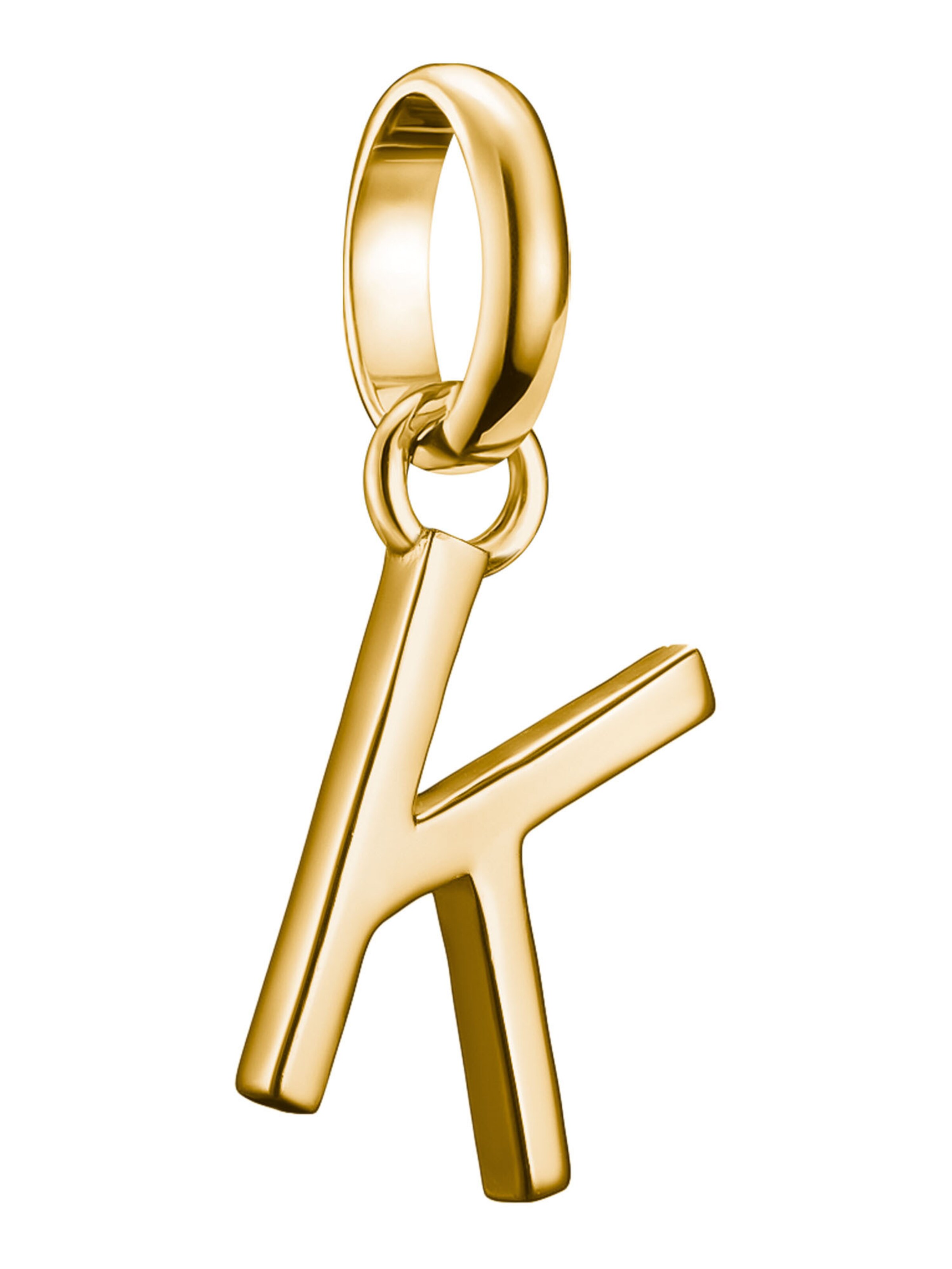 Thomas Sabo Anhänger 'Buchstabe K' in Gold: Vorderseite