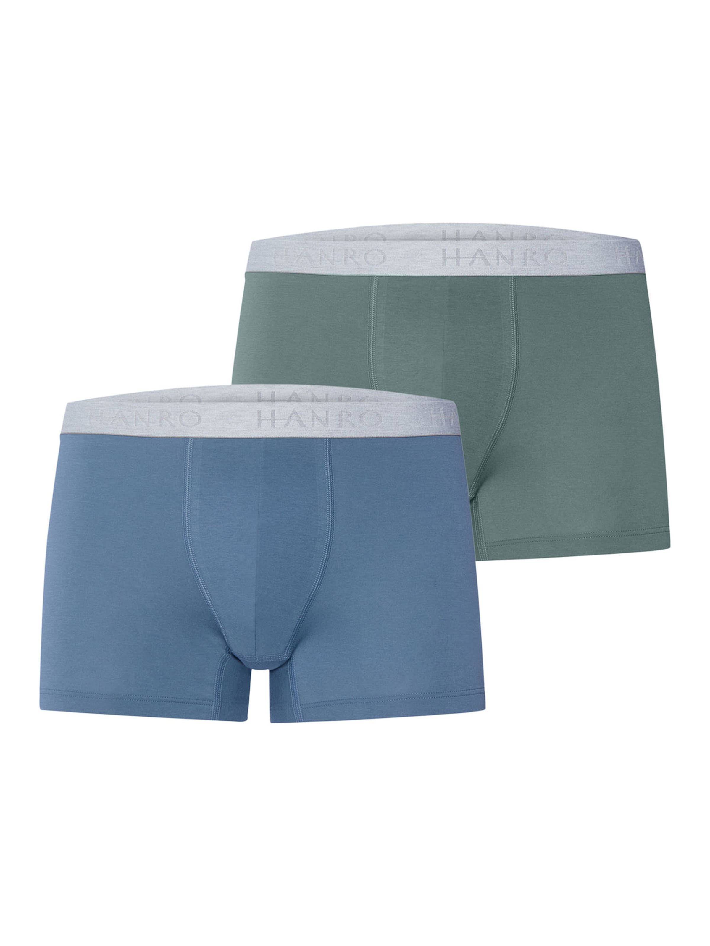Hanro Boxershorts ' Cotton Essentials ' in Blauw: voorkant