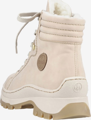 Rieker Schnürstiefelette in Beige