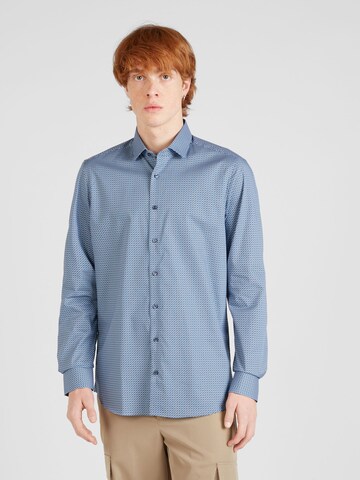 Coupe slim Chemise 'Level 5' OLYMP en bleu : devant