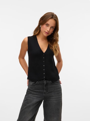VERO MODA Vest 'GOLD' in Black: front