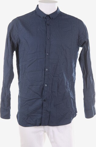Dstrezzed Button Up Shirt in L in Blue: front