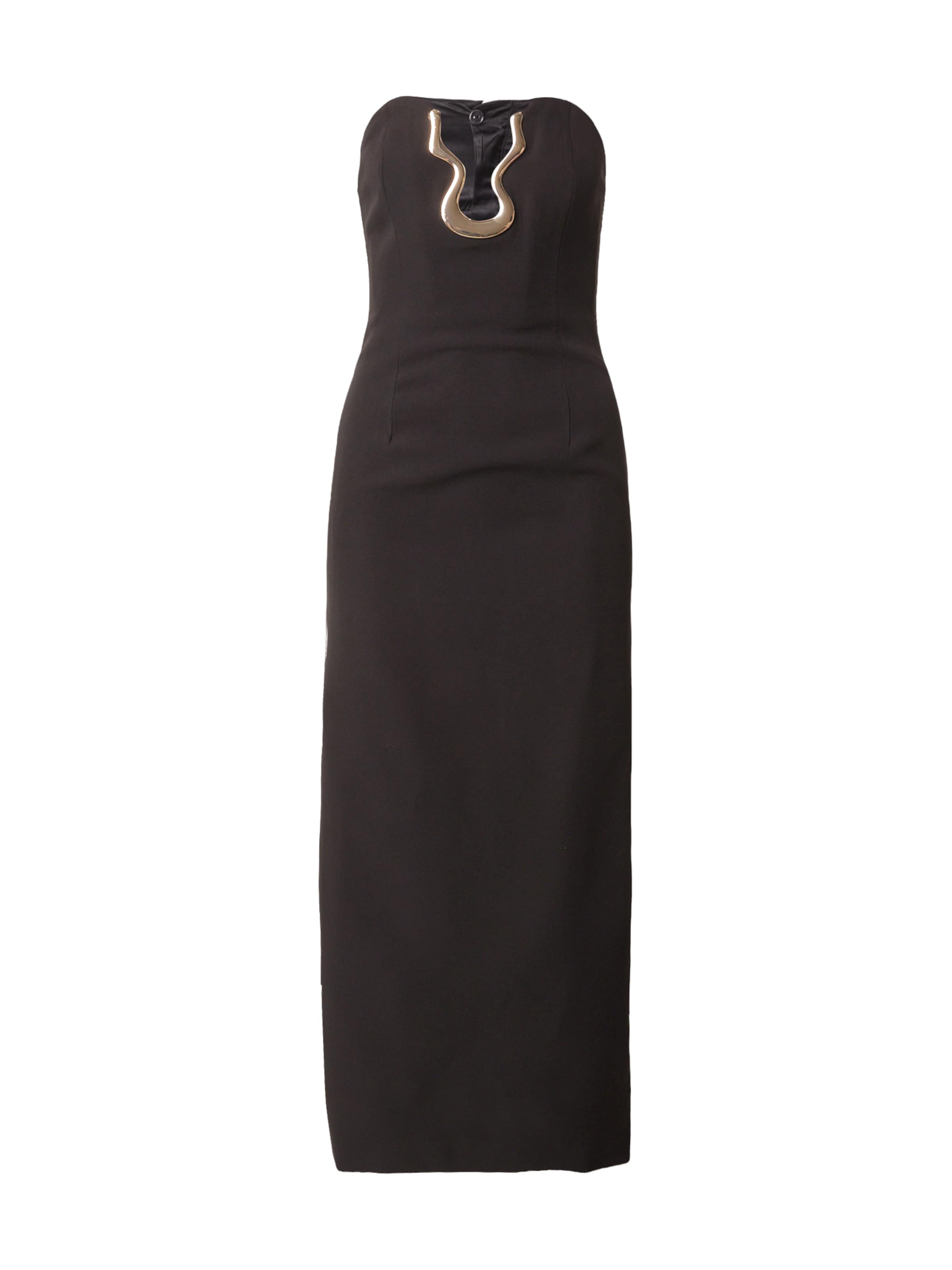 Robe de soirée 'PALTROW' Bardot en noir : devant