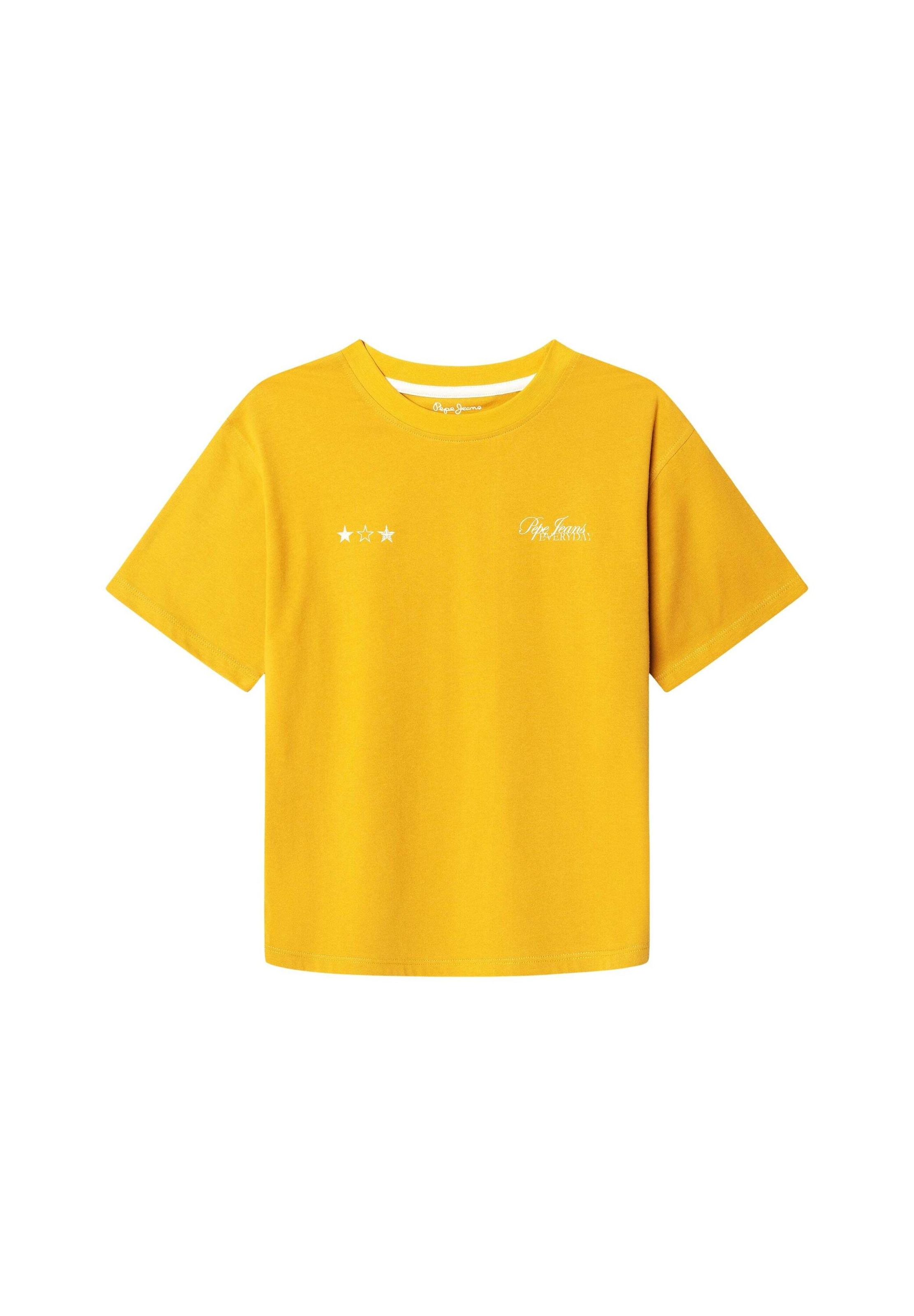 T-shirt 'Jaccob' Pepe Jeans en jaune : devant