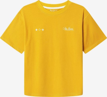T-shirt 'Jaccob' Pepe Jeans en jaune : devant