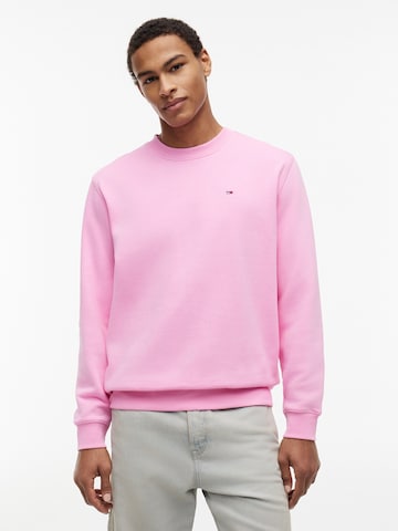 Tommy Jeans Collegepaita värissä vaaleanpunainen: etupuoli