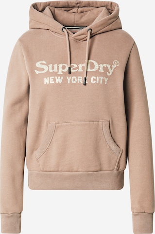Superdry Collegepaita värissä ruskea: etupuoli