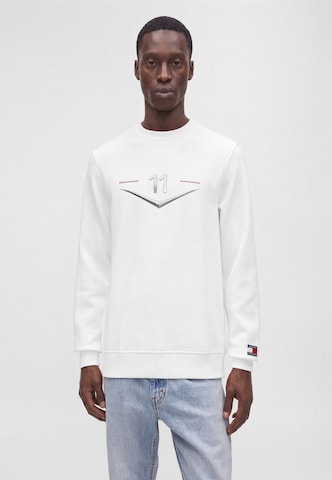 TOMMY HILFIGER Μπλούζα φούτερ 'TH X CF1' σε λευκό