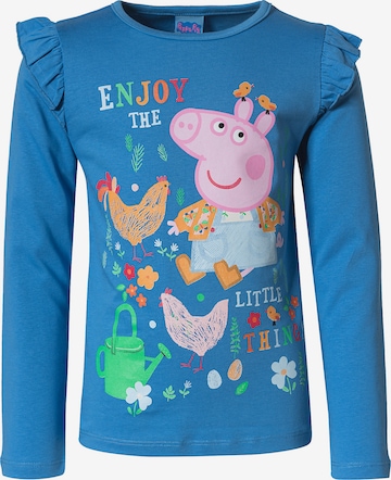 Peppa Pig Shirt in Blau: front