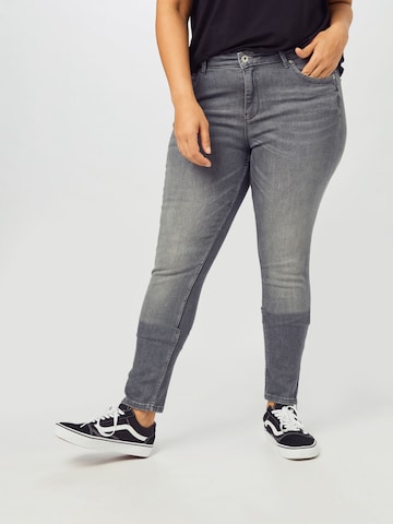 ONLY Carmakoma Skinny Jeans 'Karla' in Grau: predná strana