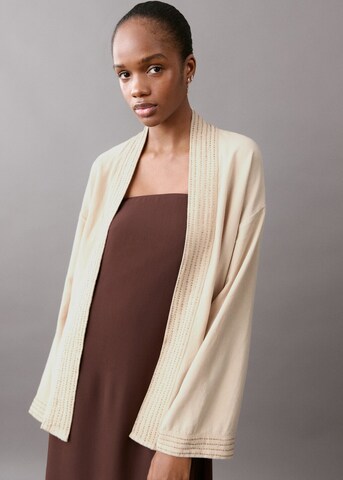 MANGO TEEN Between-Season Jacket 'Feli' in Beige: front