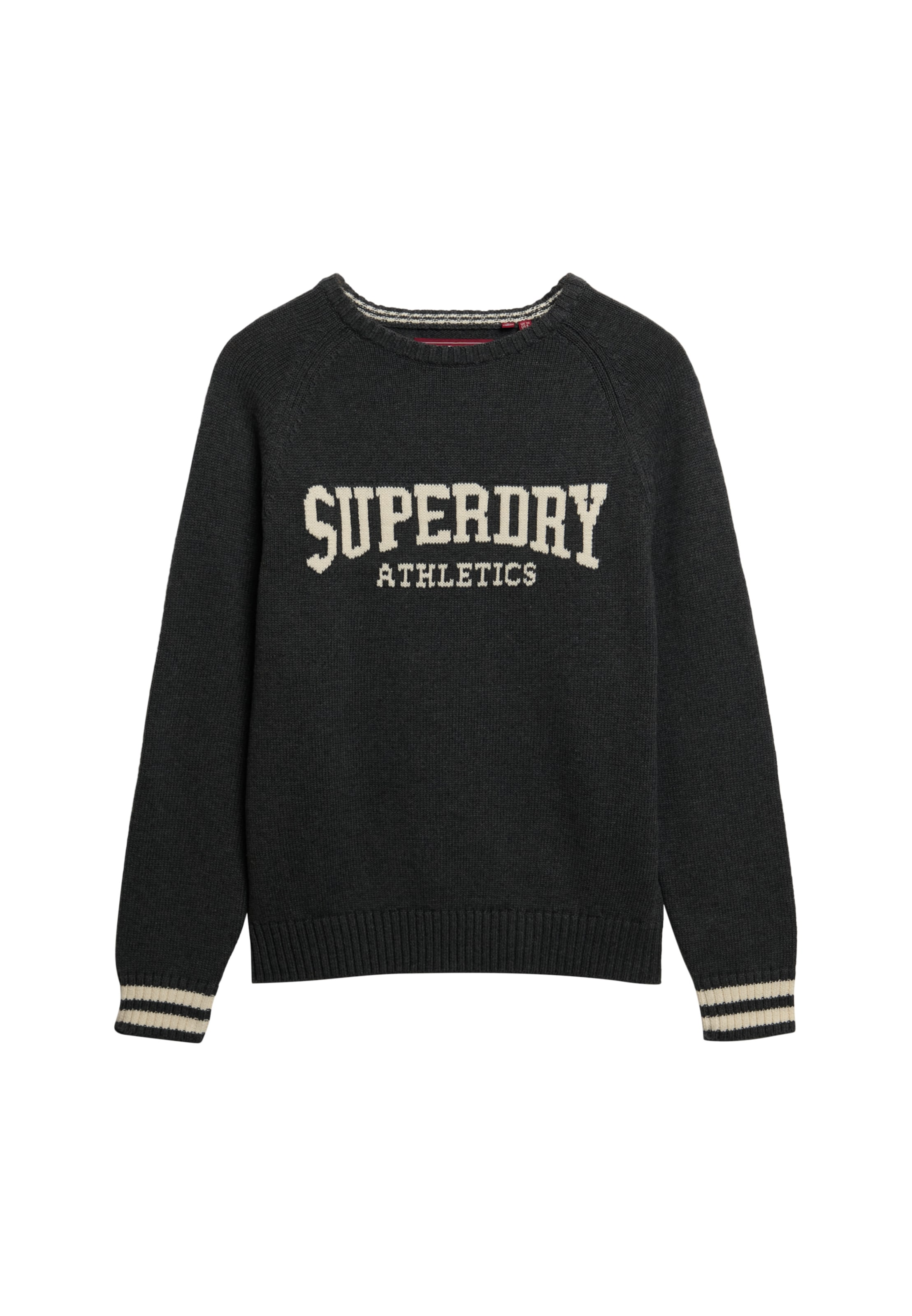 Superdry & Co Trui 'Slouchy Intarsia' in de kleur Beige / Groen, Productweergave