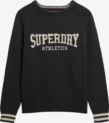 Superdry Trui 'Slouchy Intarsia' in Groen: voorkant