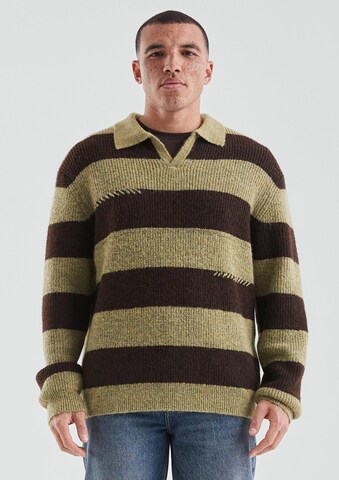 QS Strickpullover ' ' in Braun: Vorderseite