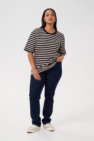 KAFFE CURVE Shirt 'KC Lorana' in Zwart