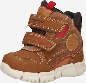 GEOX Boots in Brown: front