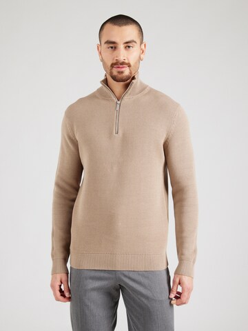 SELECTED HOMME Trui 'SLHDane' in Beige: voorkant