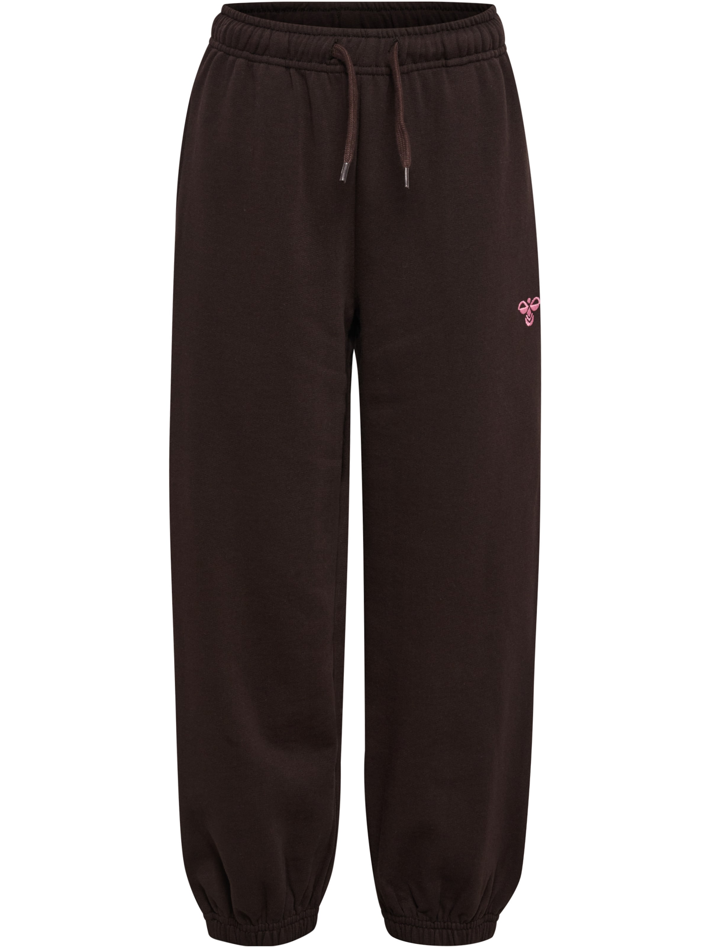 Hummel Tapered Trousers 'Jump' in Brown: front