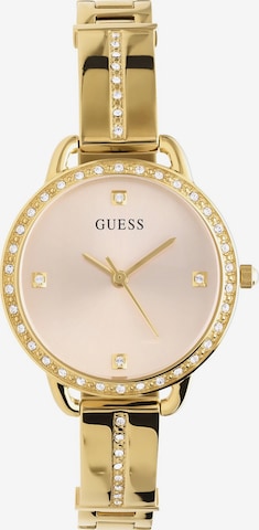 Montre à affichage analogique 'Design' GUESS en or : devant