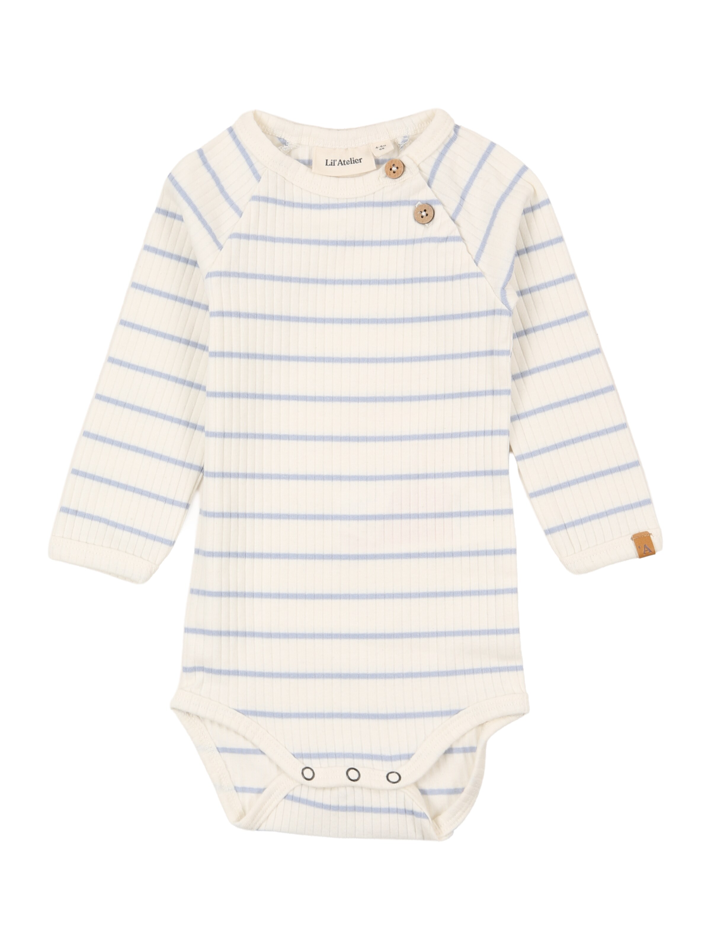 Lil'Atelier Φορμάκι/κορμάκι 'NBMKAIL' σε λευκό: μπροστά