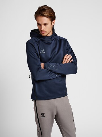 Hummel Athletic Sweatshirt in Blue: front