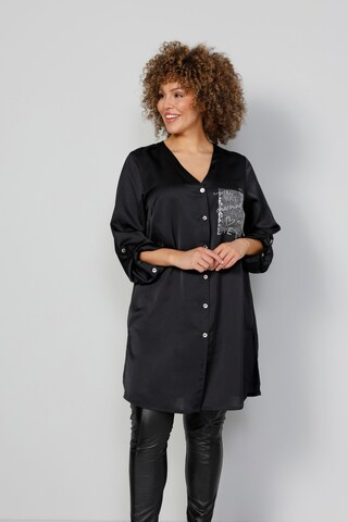 MIAMODA Blouse in Zwart: voorkant