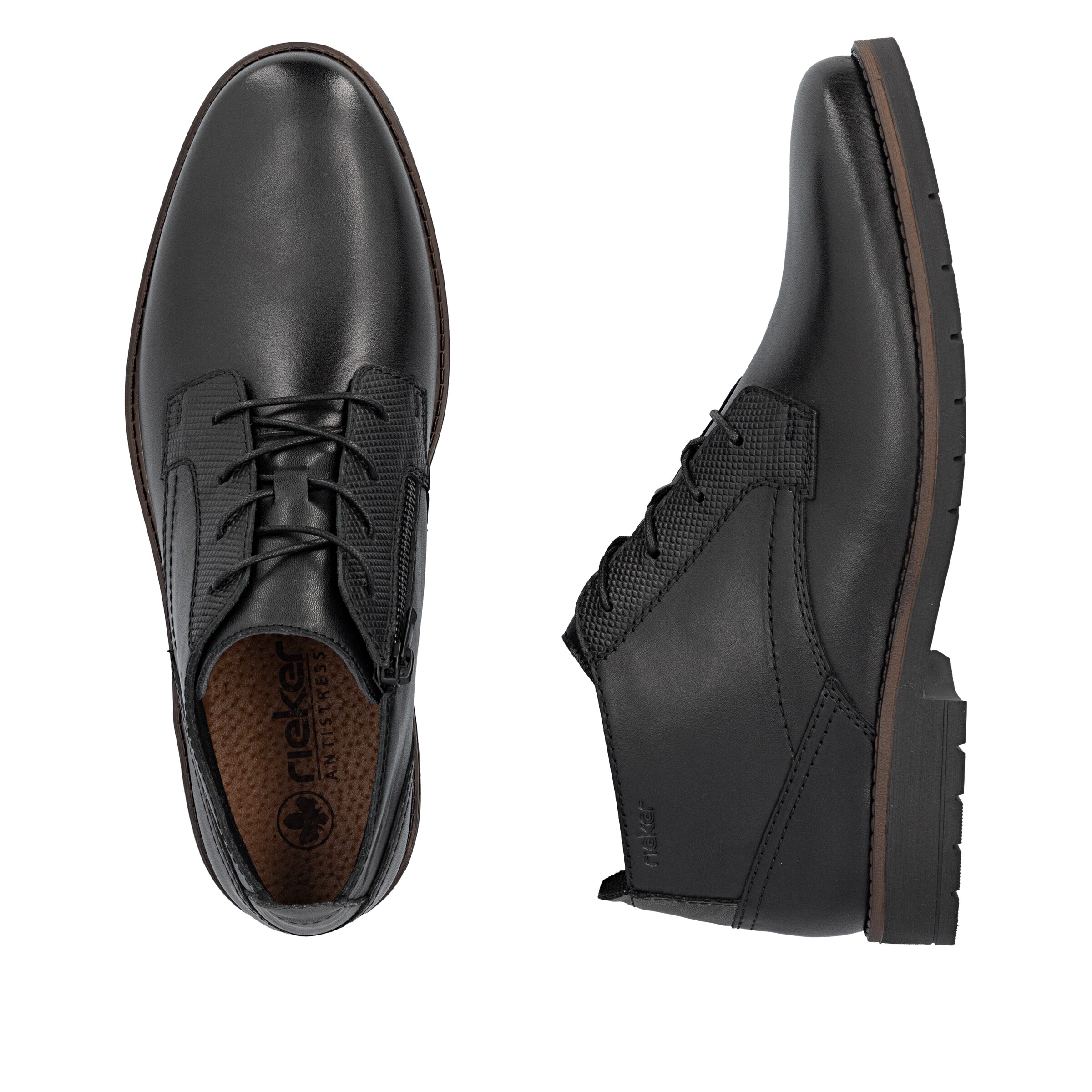 Bottines à lacets Rieker en noir