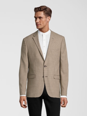 Coupe regular Veste de costume Steffen Klein en beige : devant