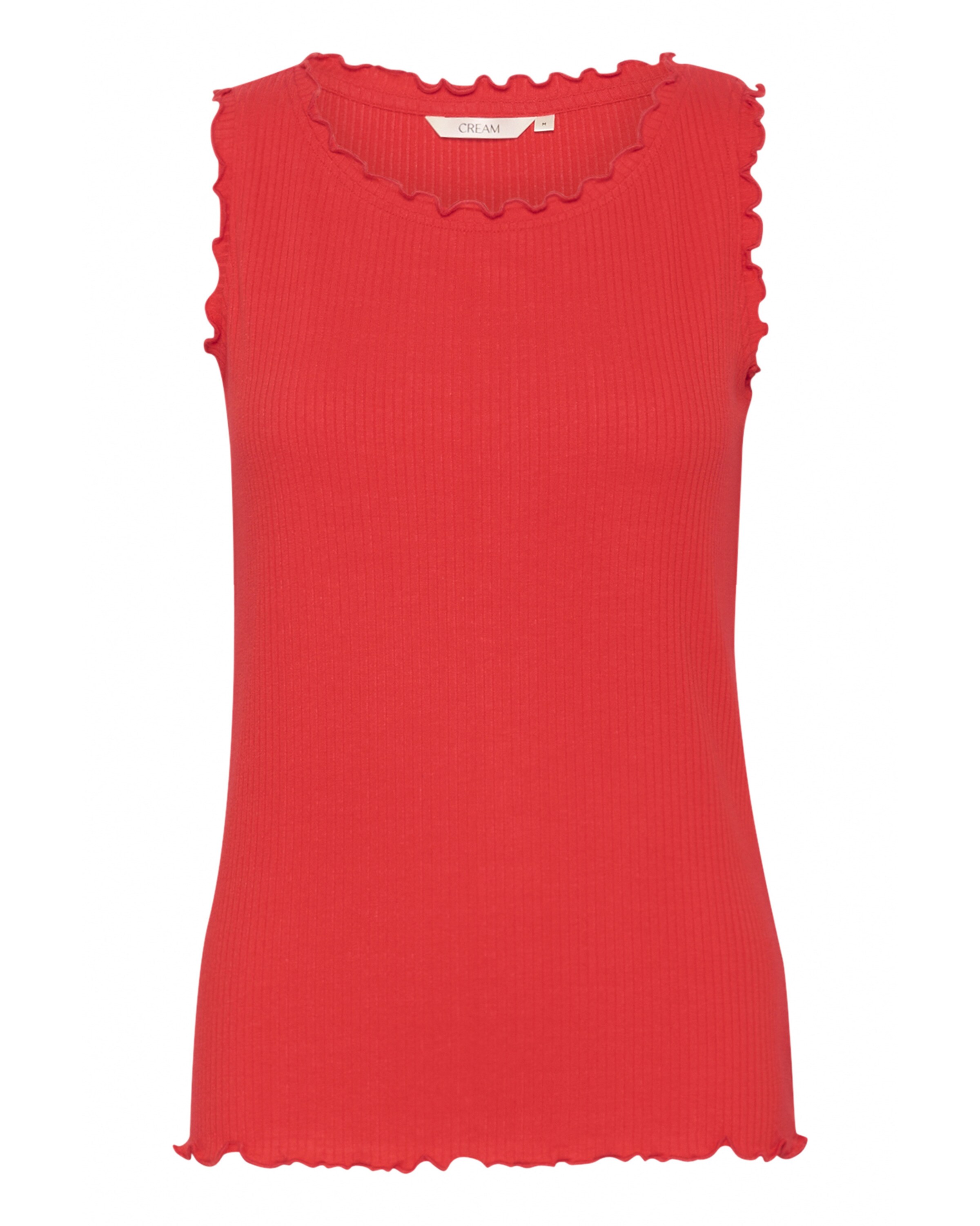 Cream Top 'Ribba' in Rot: Vorderseite
