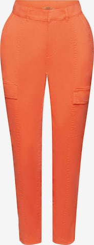 ESPRIT Slimfit Cargobroek in Oranje: voorkant