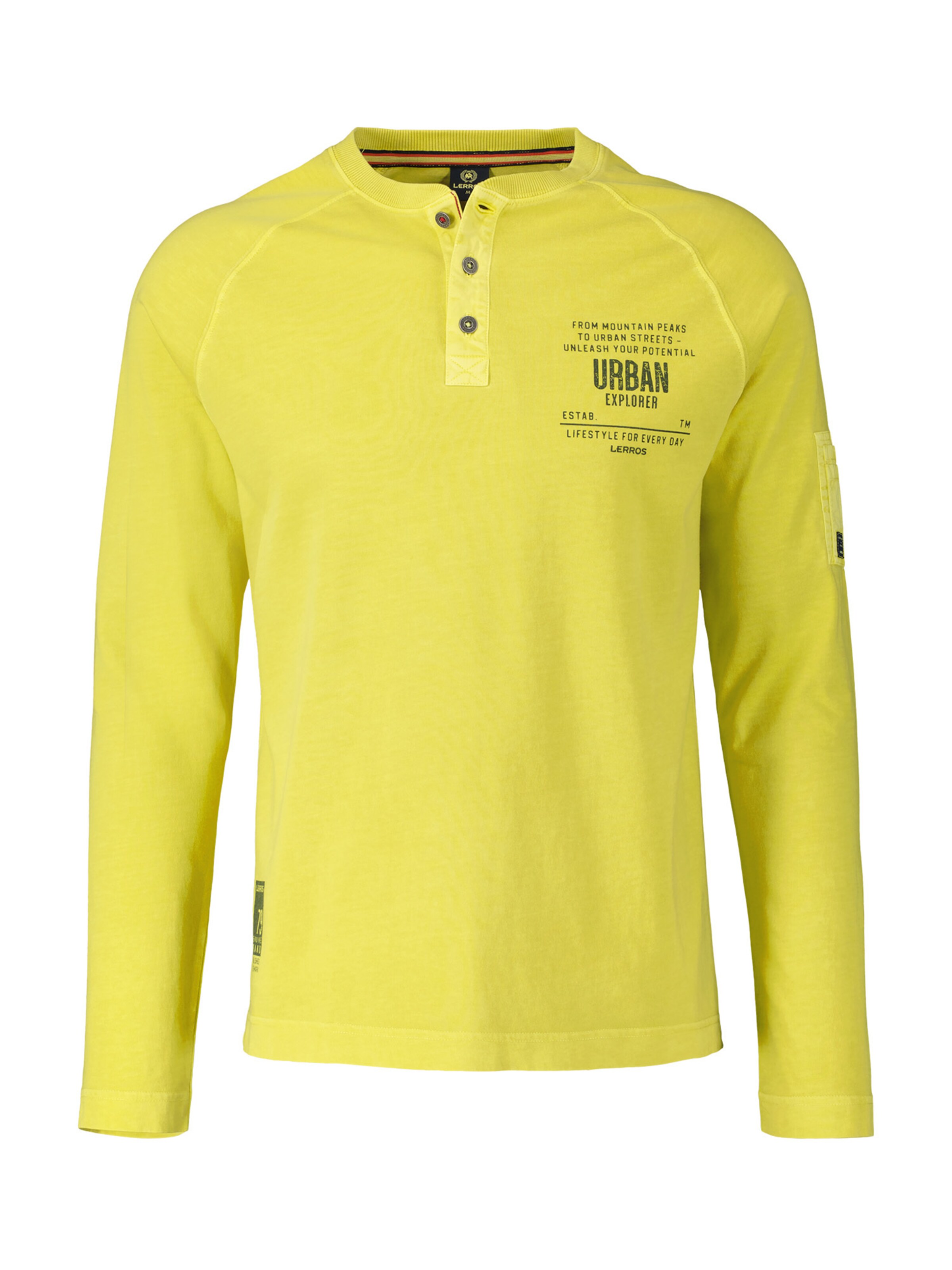 T-Shirt LERROS en jaune : devant