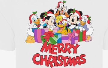 F4NT4STIC Shirt 'Disney Mickey Mouse And Friends Christmas' in Wit: voorkant