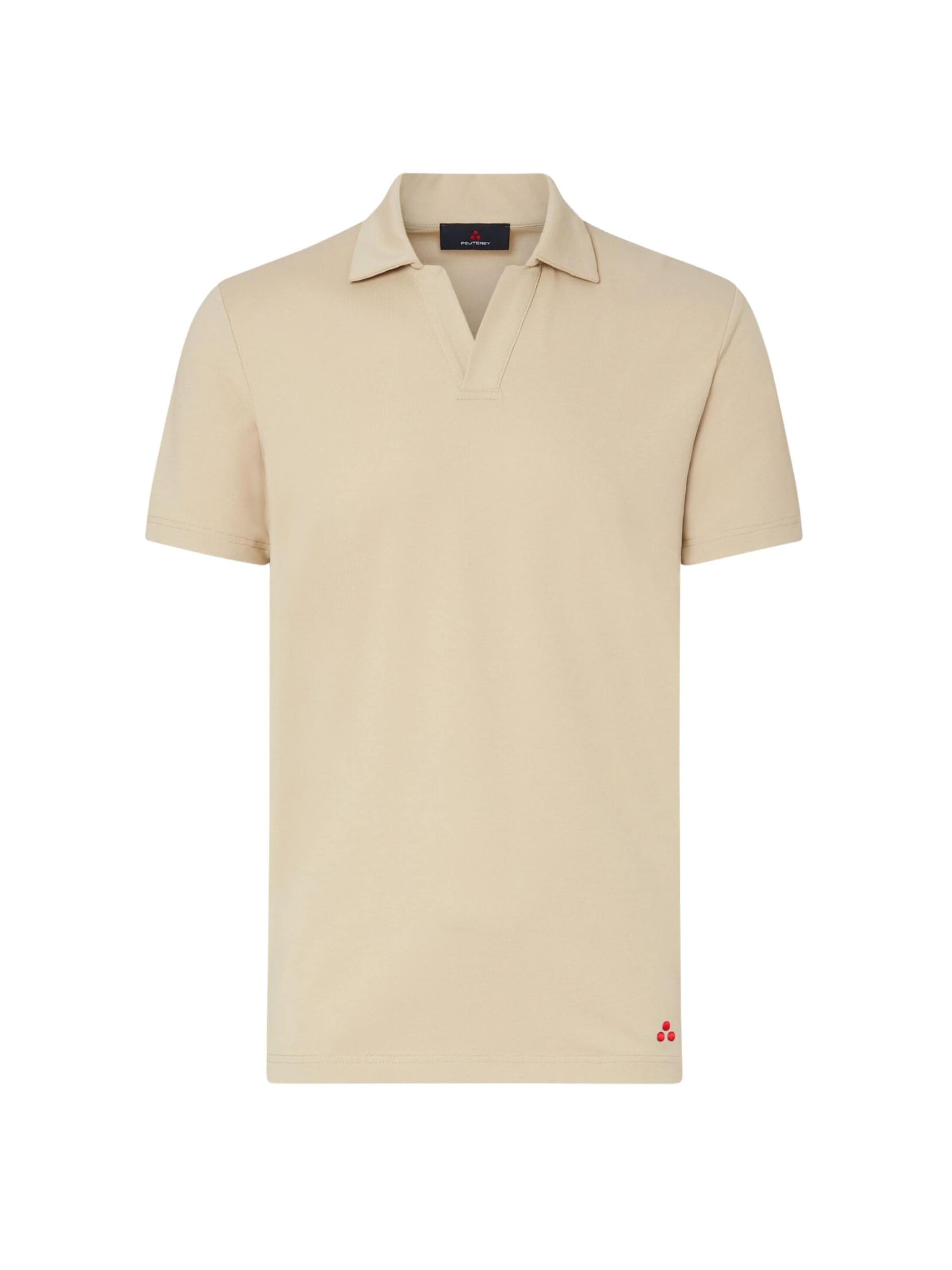 Peuterey Shirt 'PEUTEREY NEW HELGO POLO' in Beige: voorkant