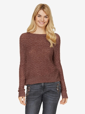 Linea Tesini by heine Sweater in Brown: front