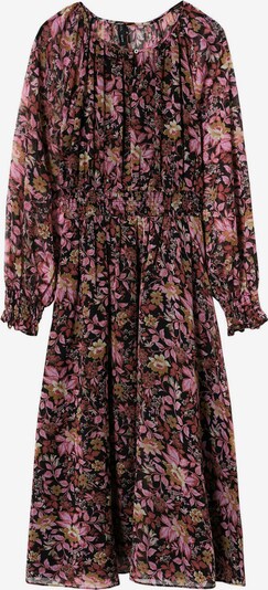MANGO Kleid 'Burdeos' in rostbraun / khaki / orchidee / schwarz, Produktansicht