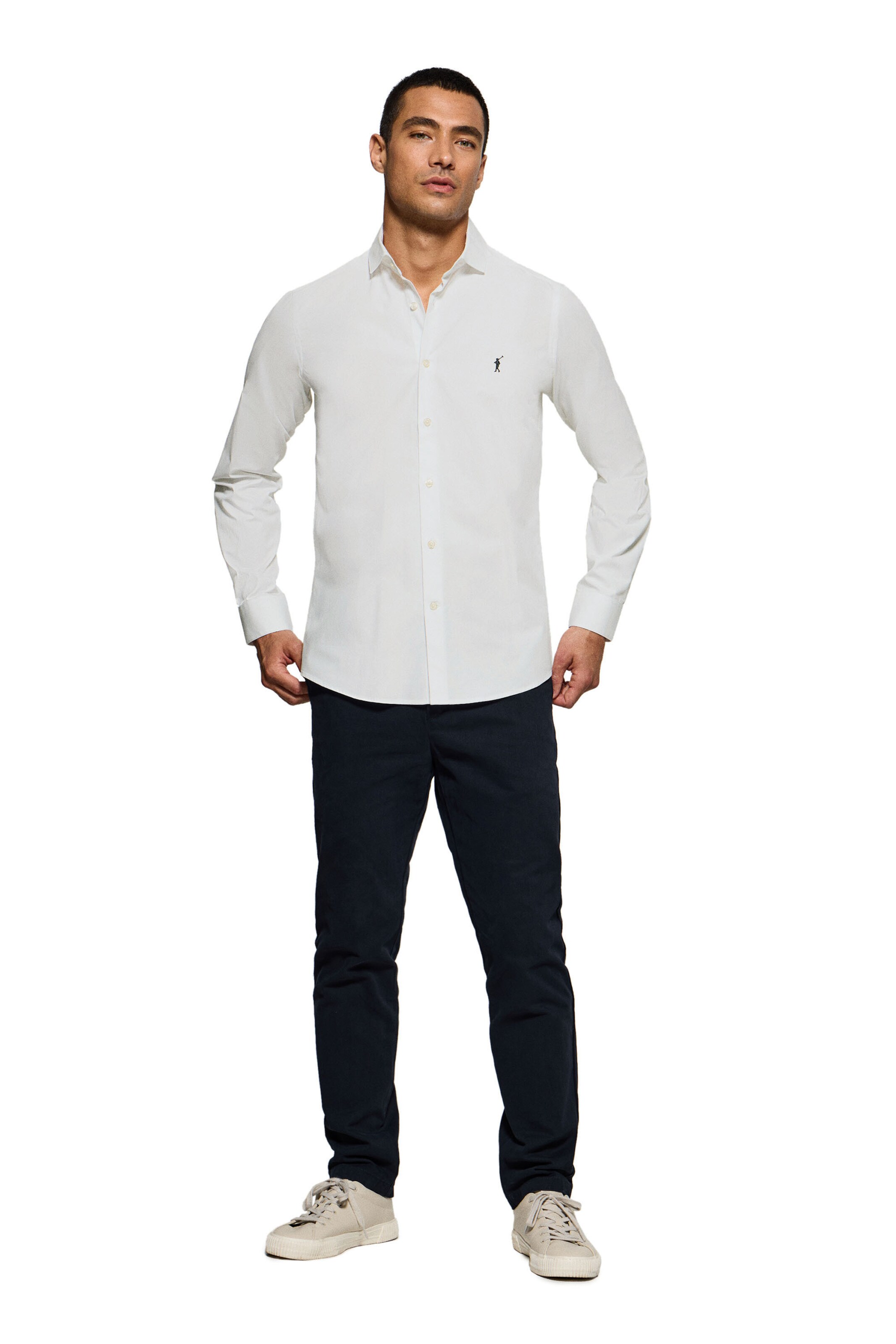 Polo Club Slim Fit Hemd in Weiß