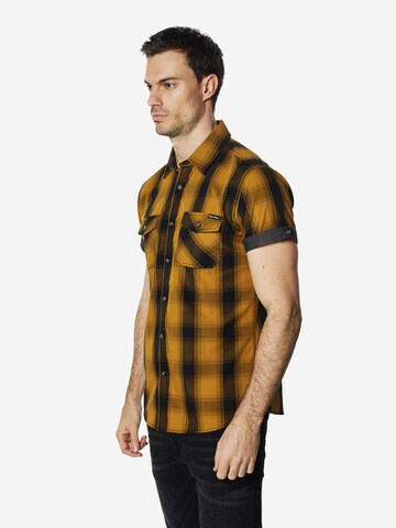 KOROSHI Slim fit Overhemd in Geel