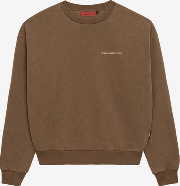 Prohibited Sweatshirt in Braun: predná strana