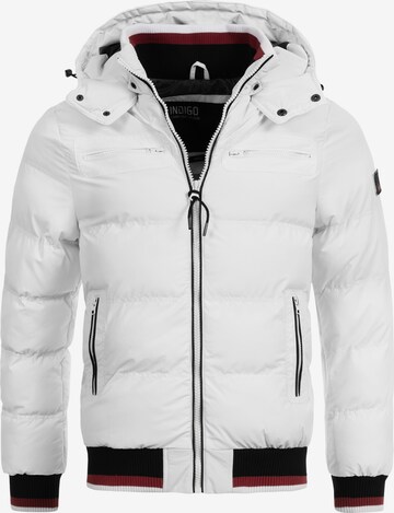 INDICODE JEANS Winter Jacket 'Marlon' in White: front