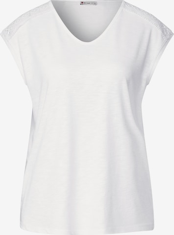 T-shirt STREET ONE en blanc : devant