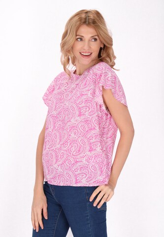 usha FESTIVAL Blouse in Roze: voorkant
