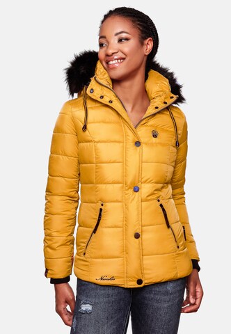 NAVAHOO Winter Jacket 'Zuckerbiene' in Yellow: front