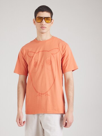 KnowledgeCotton Apparel Tričko – oranžová: přední strana
