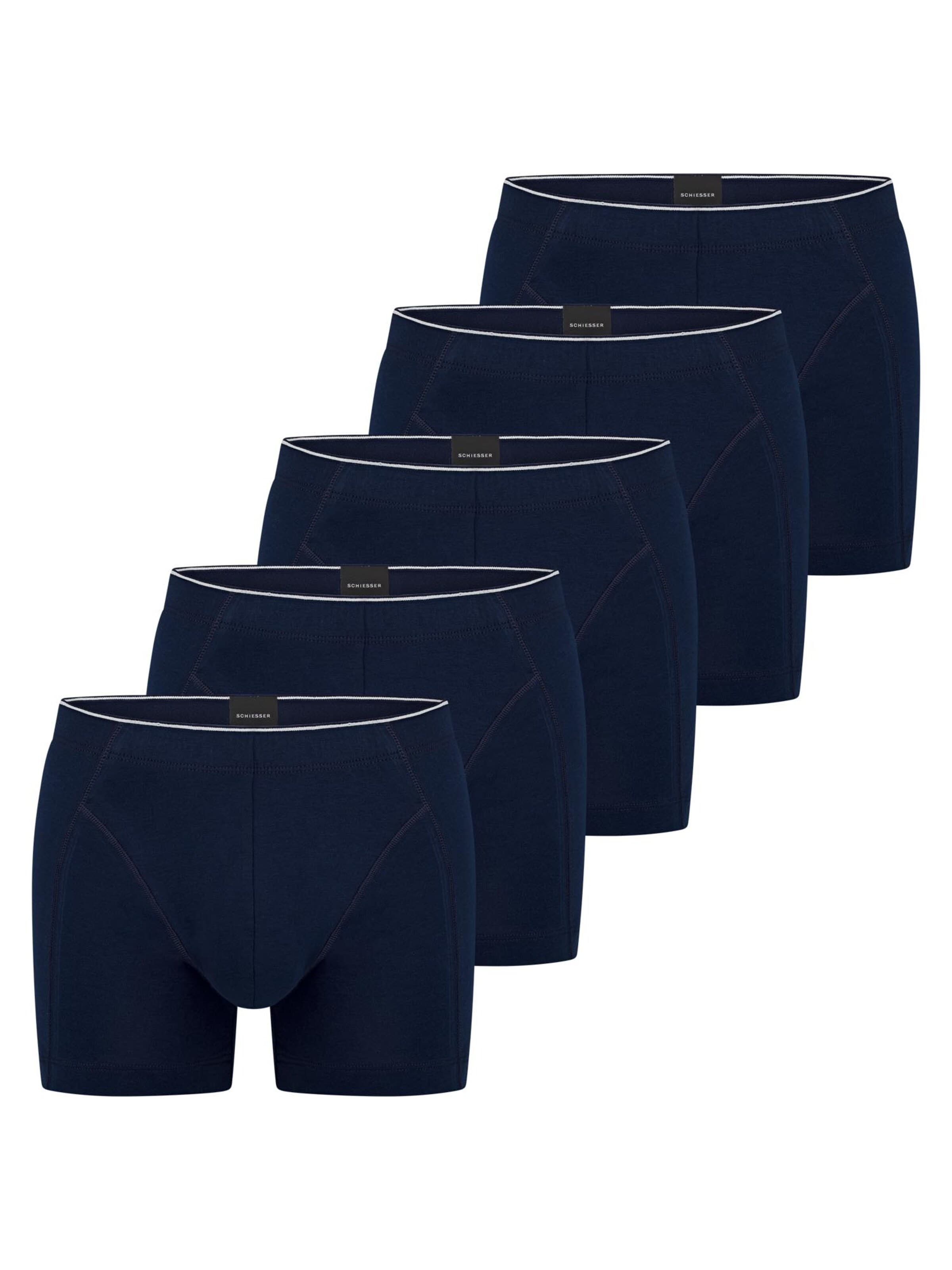 SCHIESSER Boxershorts '95/5 Originals Organic Cotton' in L in de kleur Donkerblauw, Productweergave