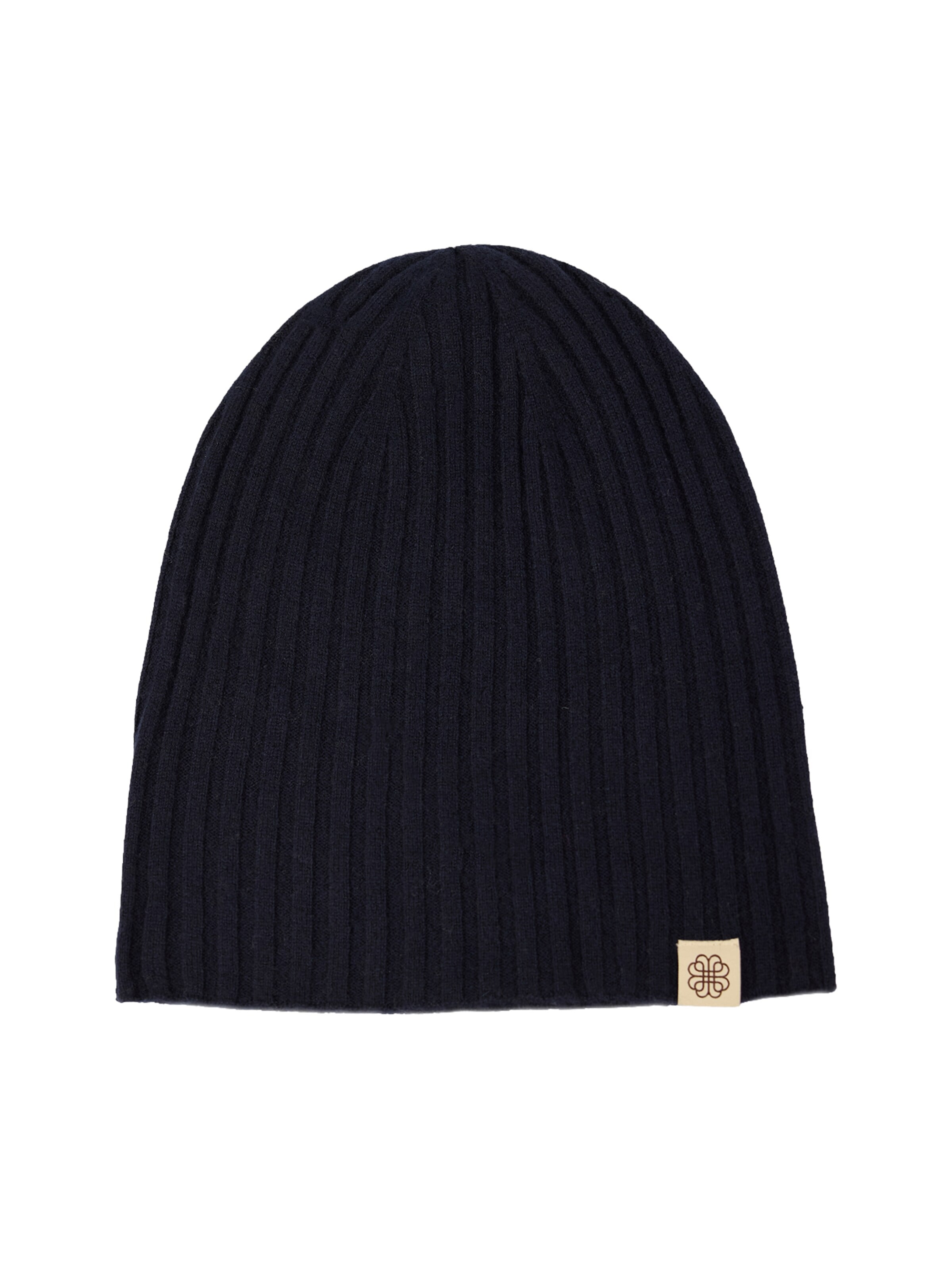 GOBI Cashmere Mössa 'Unisex Cashmere Rib Knit Hat' i blå: framsida