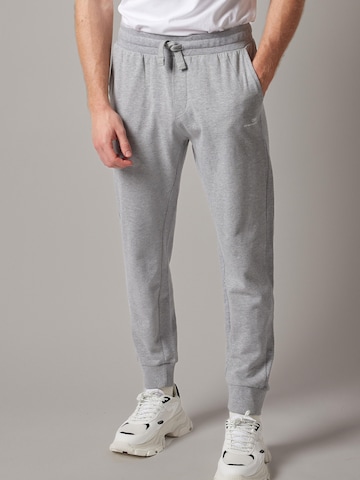 OWN Off With Nature Regular Broek 'Joggers' in Grijs: voorkant