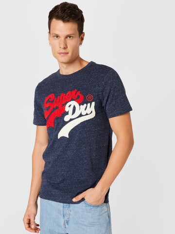 Superdry T-Shirt in Blau: predná strana